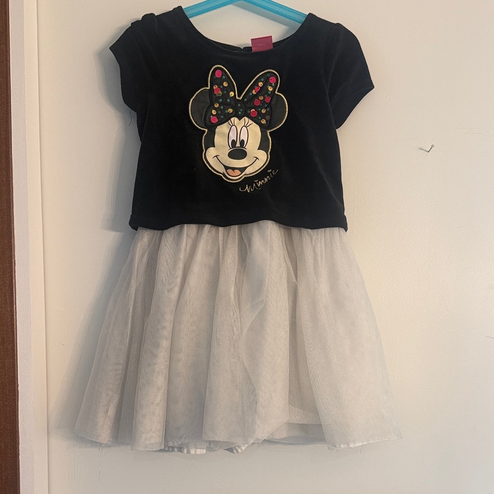 Disney Minnie Mouse Black Top with White Tulle Skirt